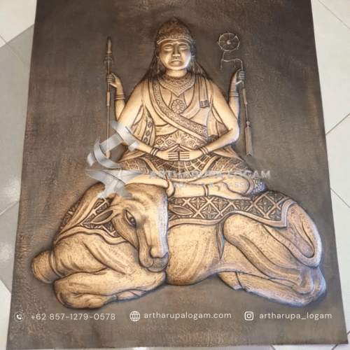 Artharupa logam Relief tembaga artistik sebagai dekorasi dinding interior