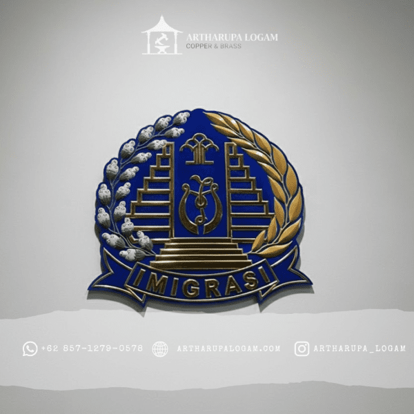 Logo Instansi Tembaga Dan Kuningan – Custom Handmade Premium