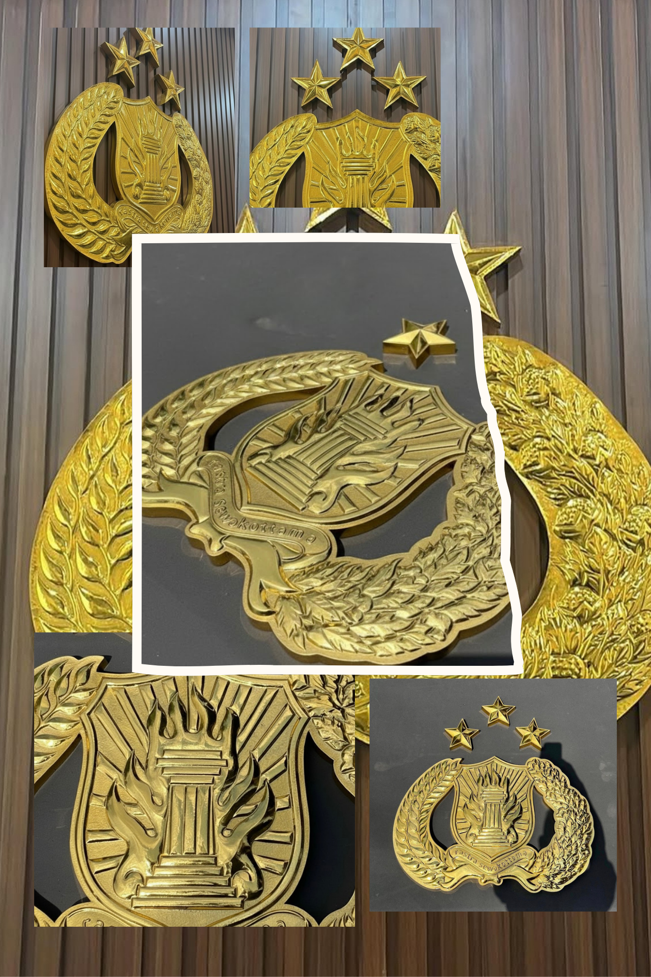 logo polri kuningan custom handmade