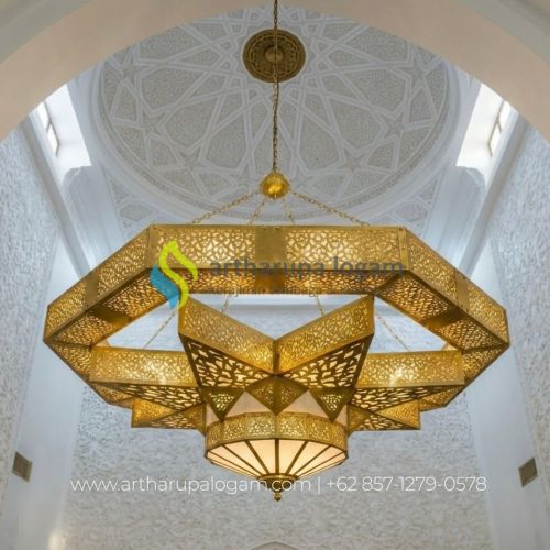 lampu maroko kuningan