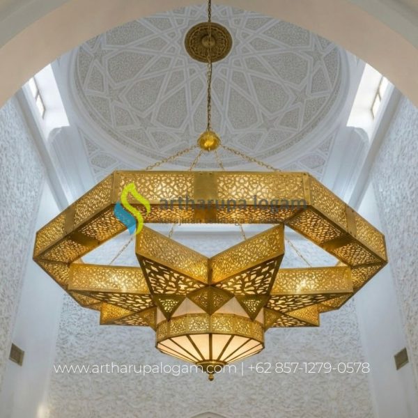 lampu maroko kuningan