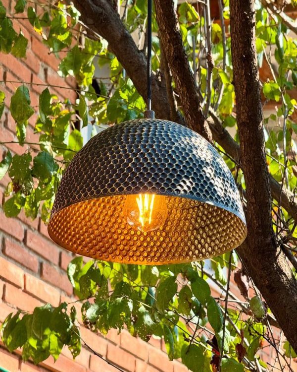 Lampu Gantung Tembaga Hijau Oksidasi Custom | Hanging Lamp Vintage & Antik