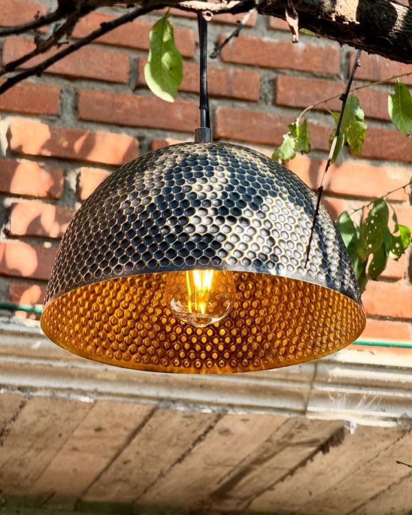 Lampu Gantung Tembaga Hijau Oksidasi Custom | Hanging Lamp Vintage & Antik