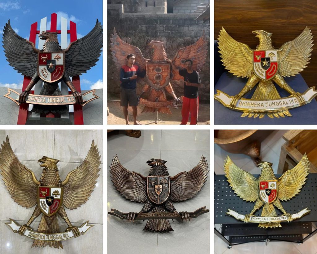 Garuda tembaga dan kuningan