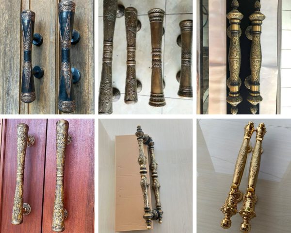 handle pintu tembaga kuningan