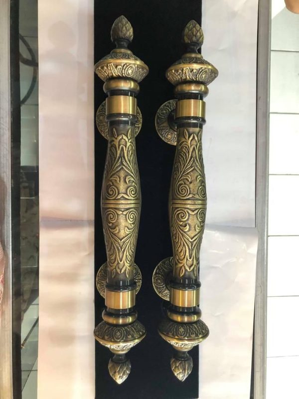 Handle Pintu Tembaga & Kuningan Custom Minimalis & Ukir