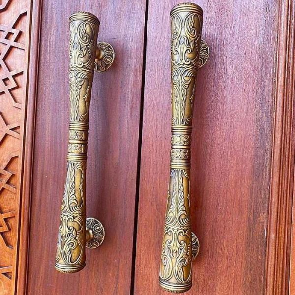 Handle Pintu Tembaga & Kuningan Custom Minimalis & Ukir