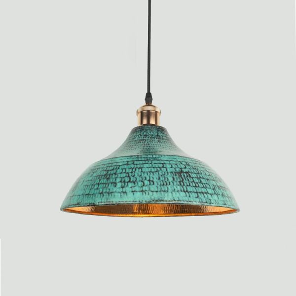 Lampu Gantung Tembaga Hijau Oksidasi Custom | Hanging Lamp Vintage & Antik