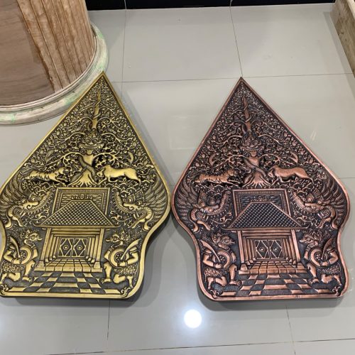 Gunungan wayang tembaga kuningan