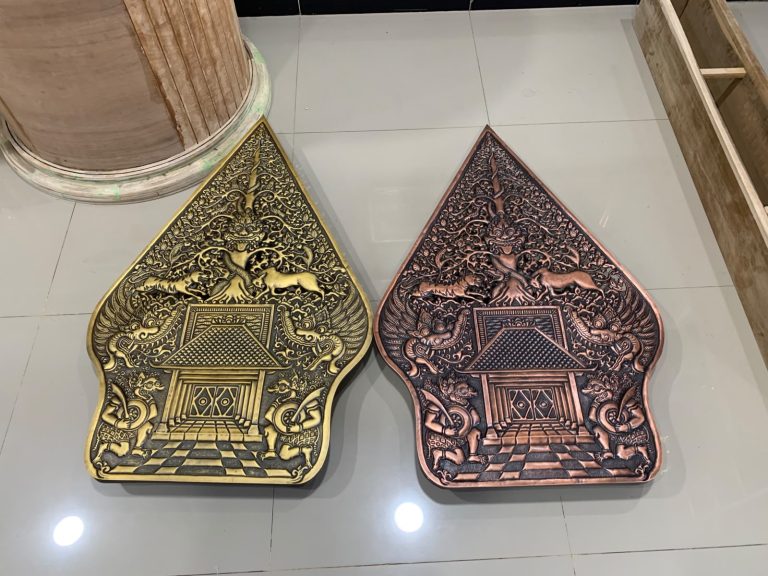 Gunungan wayang tembaga kuningan