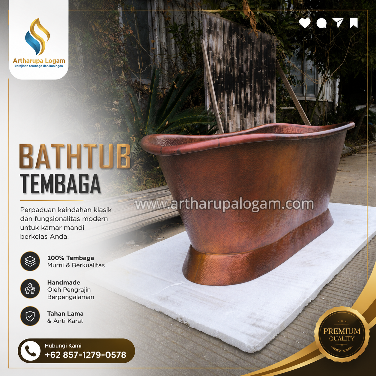 Bathtub tembaga